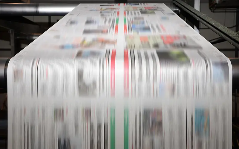 Tryckpress tidningar