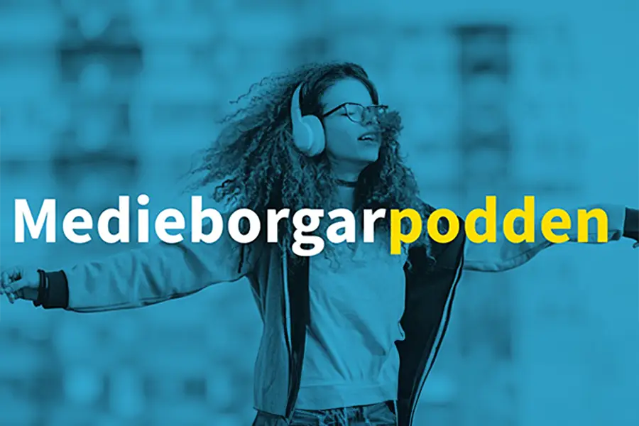 Medieborgarpoddens logotyp