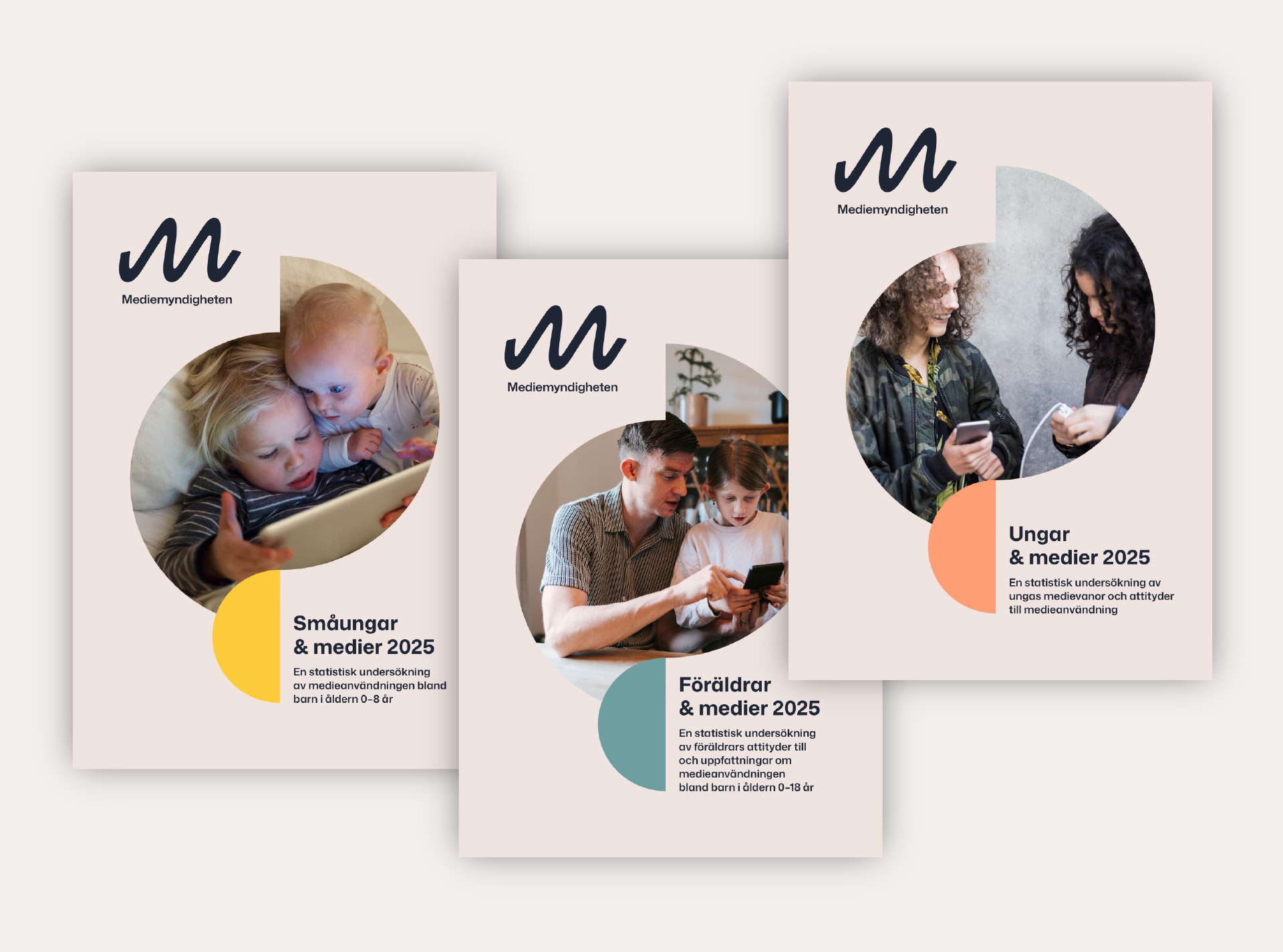 Omslagen till rapportserien Ungar och medier