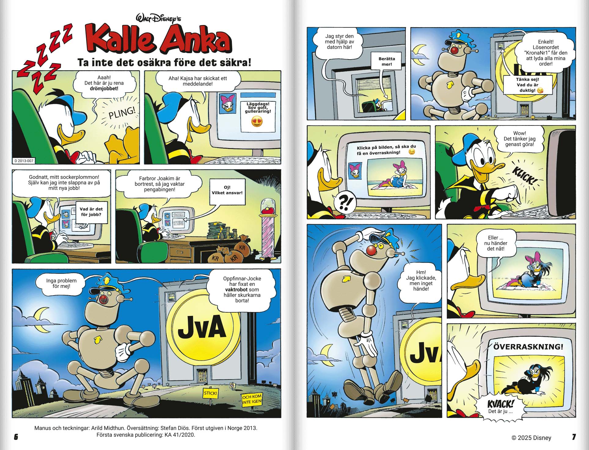 Kalle Anka, Trygghet på nätet